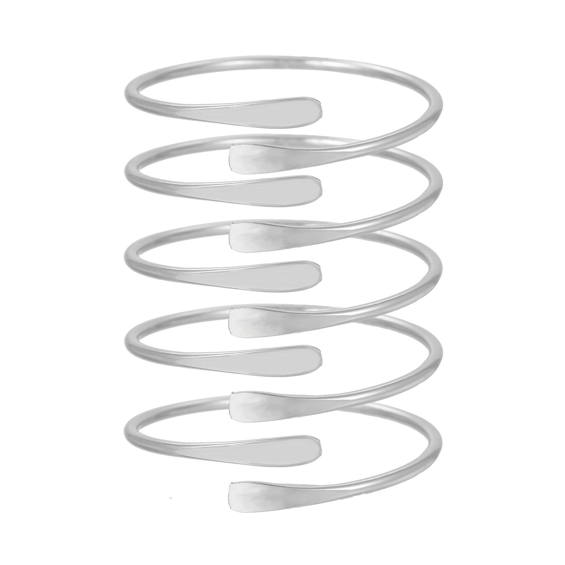 

Шарм панк мужчины женщины преувеличенный 5 шт. металлический браслет ювелирные изделия набор железный личность сувенир на руку браслеты подарки серебряный