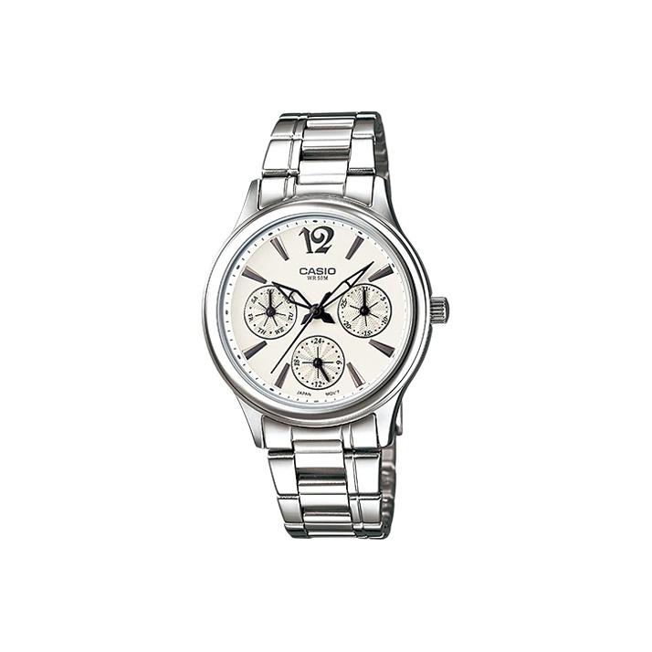 

Casio Standard Series Waterproof Business Quartz Movement Stainless Steel Strap Watch Women watches White LTP-2085D-7AVDF White Dial