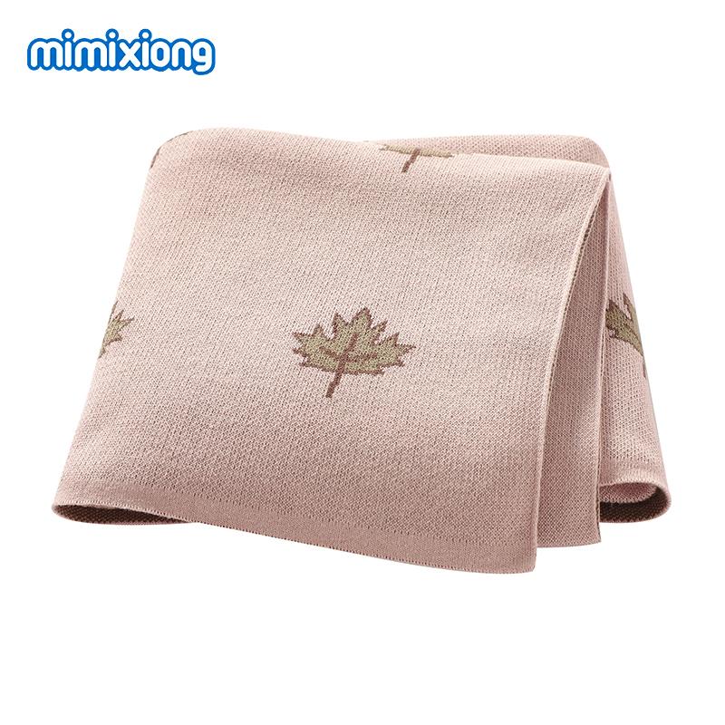 Baby Blankets Quilts 90*70cm Knitted Newborn Boys Girls Stroller Basket Swaddle Wrap Sleeping Sack Infant Cotton Bedding Covers