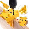 Convenient Portable Hole Punch For Woodworkers Featuring Sturdy Plastic Construction And Easy Operation Drill Guide