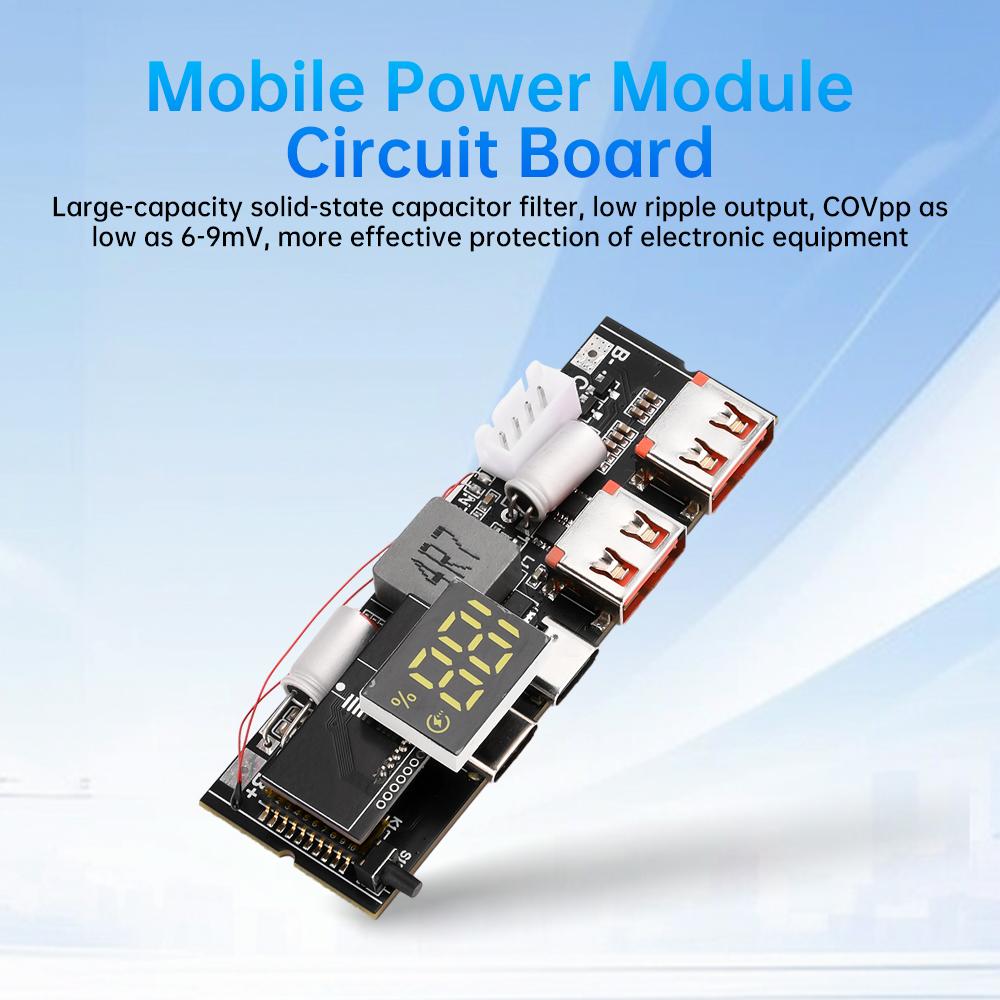 3S 4S 5S 65W 100W Charging Treasure Dual C Port Two-way Super Fast Charging Mobile Power Module Circuit Board DIY Motherboard