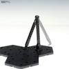 Action Base 4 Black Plastic Model
