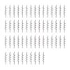 50Pcs Twist Lock Fishing Hook High Carbon Steel Spring Fishing Hook Swivels Spring for Saltwater Freshwater Fishing