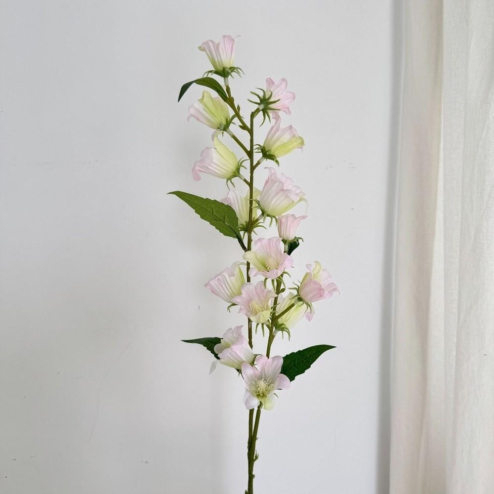 

New 2 Heads Artificial Lily Valley Flower Long-branch Silk Fake Flower Decorative Artificial Faux Plants Floral Arrangement розовый