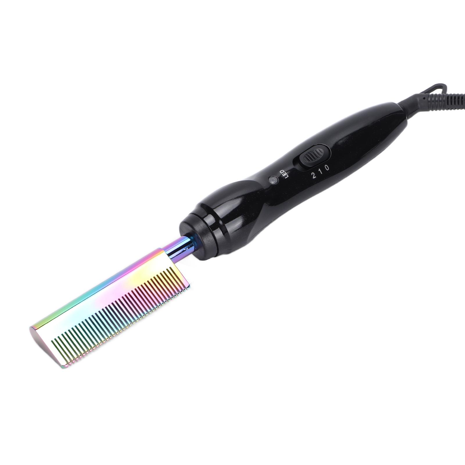 

Электрическая расческа для выпрямления волос, выпрямитель для волос, нажимная расческа для длинных коротких черных волос