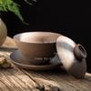 Retro Kiln Change Ceramics Gaiwan Handmade Pottery Tea Tureen Teacup Household Tea Set Accessories Chinese Cover Bowl Drinkware
