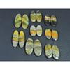 104Cts.Natural Bumble Bee Jasper Matched Pair Oval Loose Gemstone 08Pair Lot C-2211