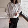 Women's Summer Korean Style Hooded Short Jacket, Versatile and Loose with Double Zipper, Mesh Lining, Sun Protection, Thin.