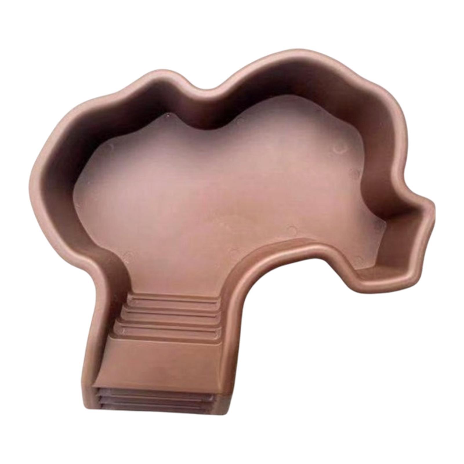 

Hermit Crabs Reptile Bowl Easy Clean Feeding Platform for Amphibians Lizard Turtle Tank Decor