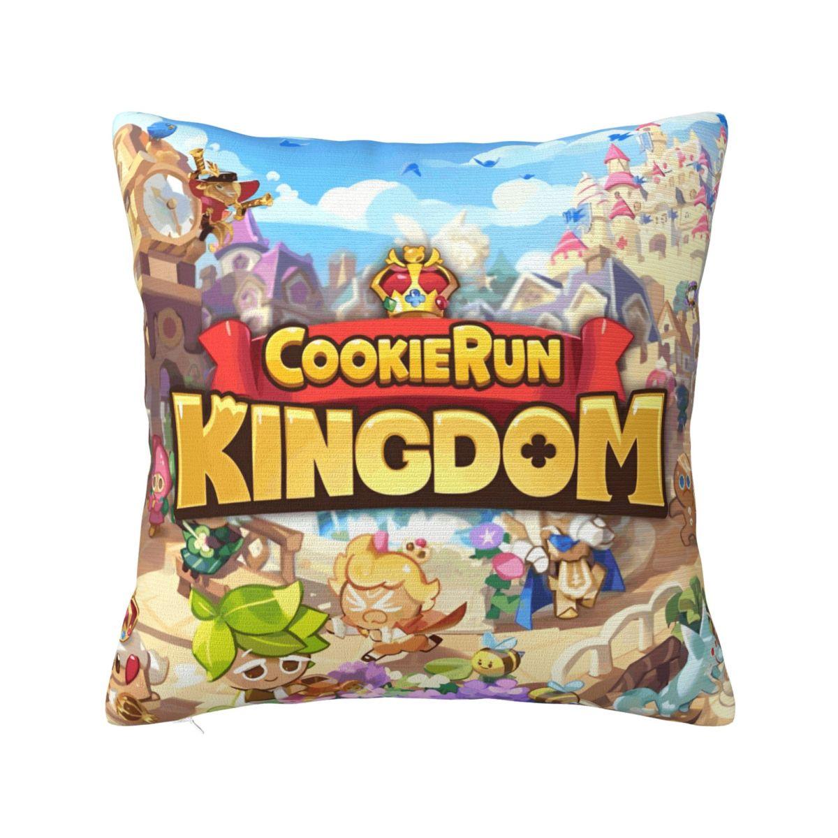 

Cookie Run Kingdom Printed Pillowcases Cushion Cover Pillow Covers Y2K Bedroom Decor Zipper Multiple Sizes 12x12Inch