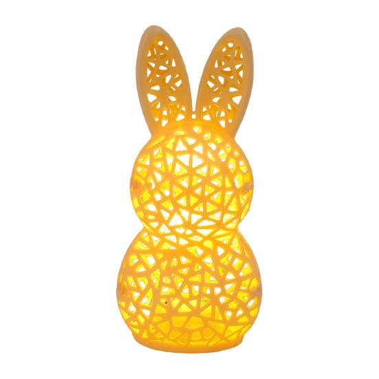 3D Printed Rabbit Lamp Hollow Bunny Night Light for Kid's Room Bedroom Nursery Easter Party Table Decoration