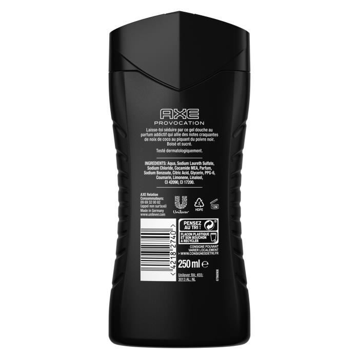 AXE Gel Douche Homme Dark Temptation - 400 ml