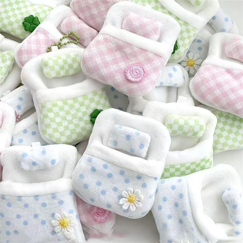 Cute Plush Anime Animal Doll Four-Leaf Clover Quilt Mini Doll Sleeping Bag Doll Small Quilt