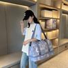 Fresh and fashionable trend design with shoe compartment, hand-held travel bag, wet and dry separation, yoga can be set, tie rod fitness bag