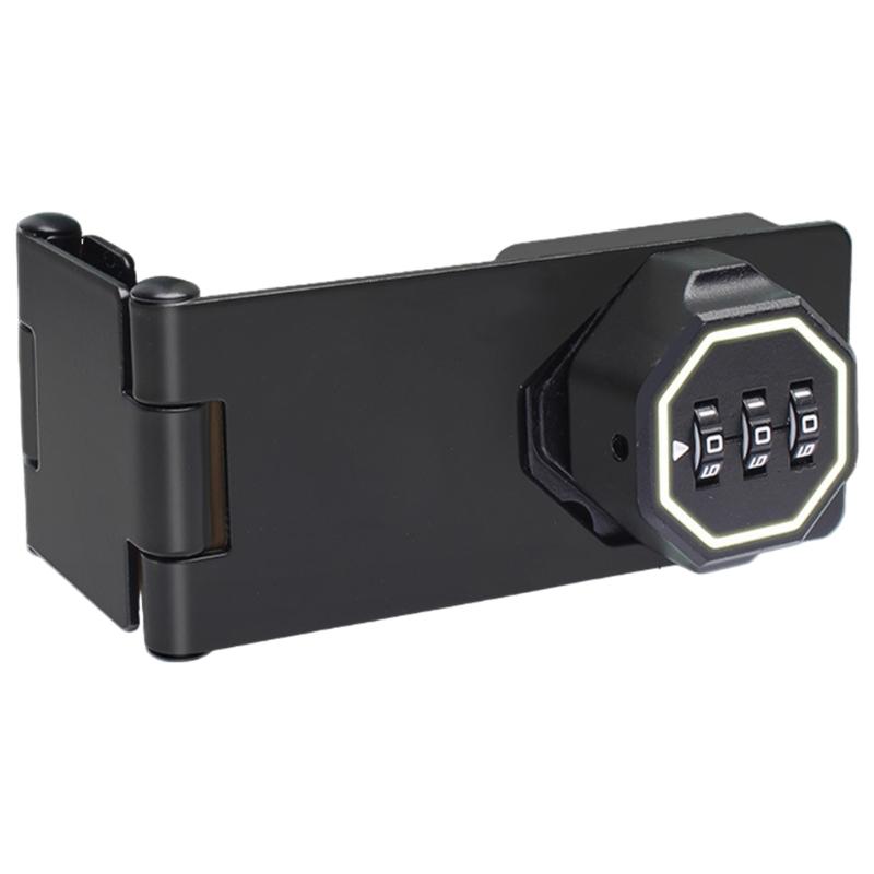 Keyless Cabinet Lock Cabinet Combination Lock Twist Knob Hasp Lock for Kitchen Drawers, Cabinets, Cupboard Enduring