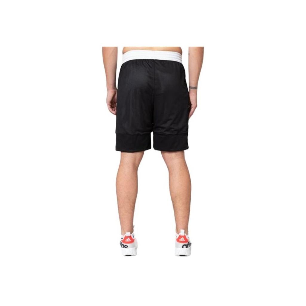 Adidas Reversible Contrast Basketball Training Shorts Men Bottoms Black DX6386