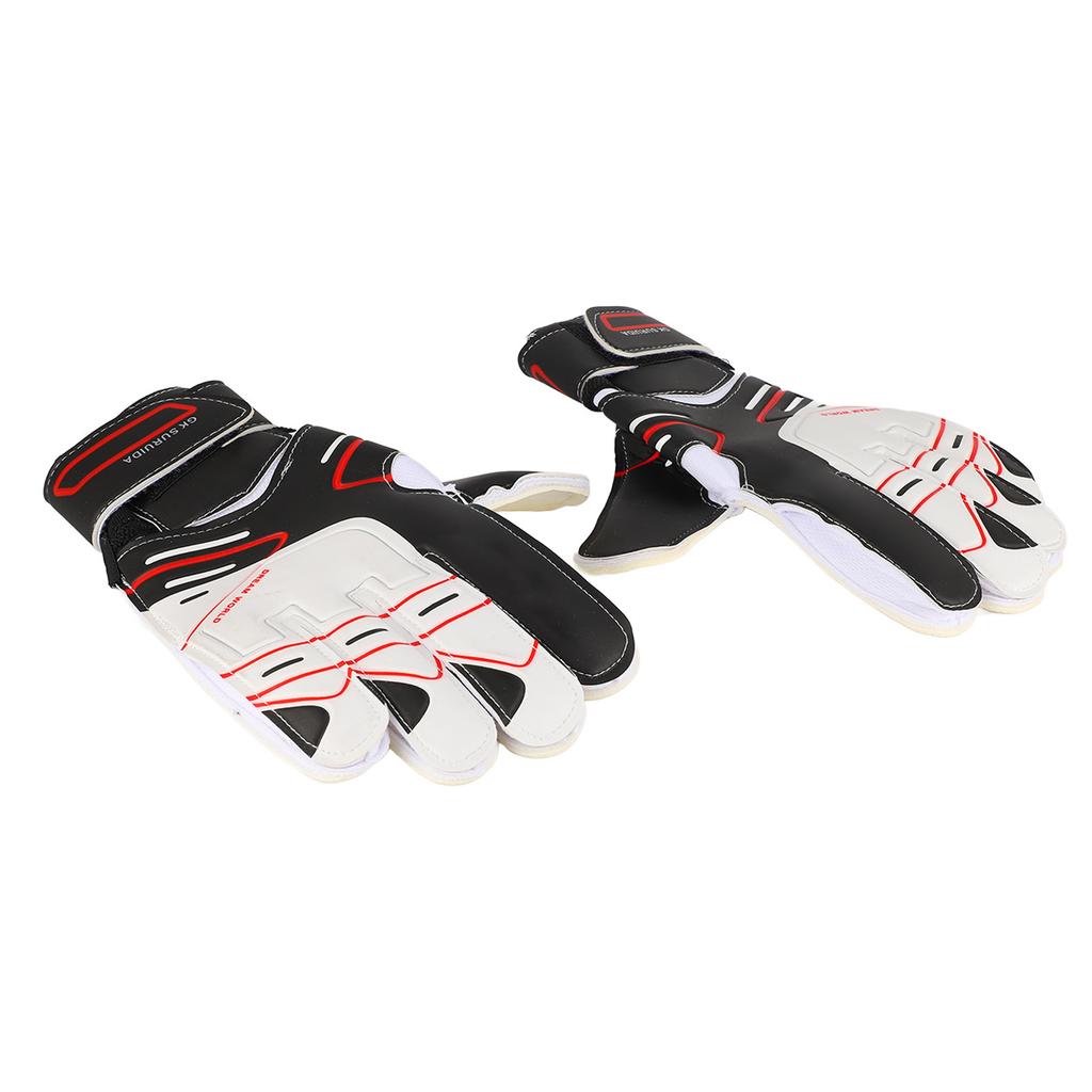 Adult Size 10 Black Goalkeeper Gloves Anti Slip Soccer Goalkeeper Gloves Football Training Match Gloves