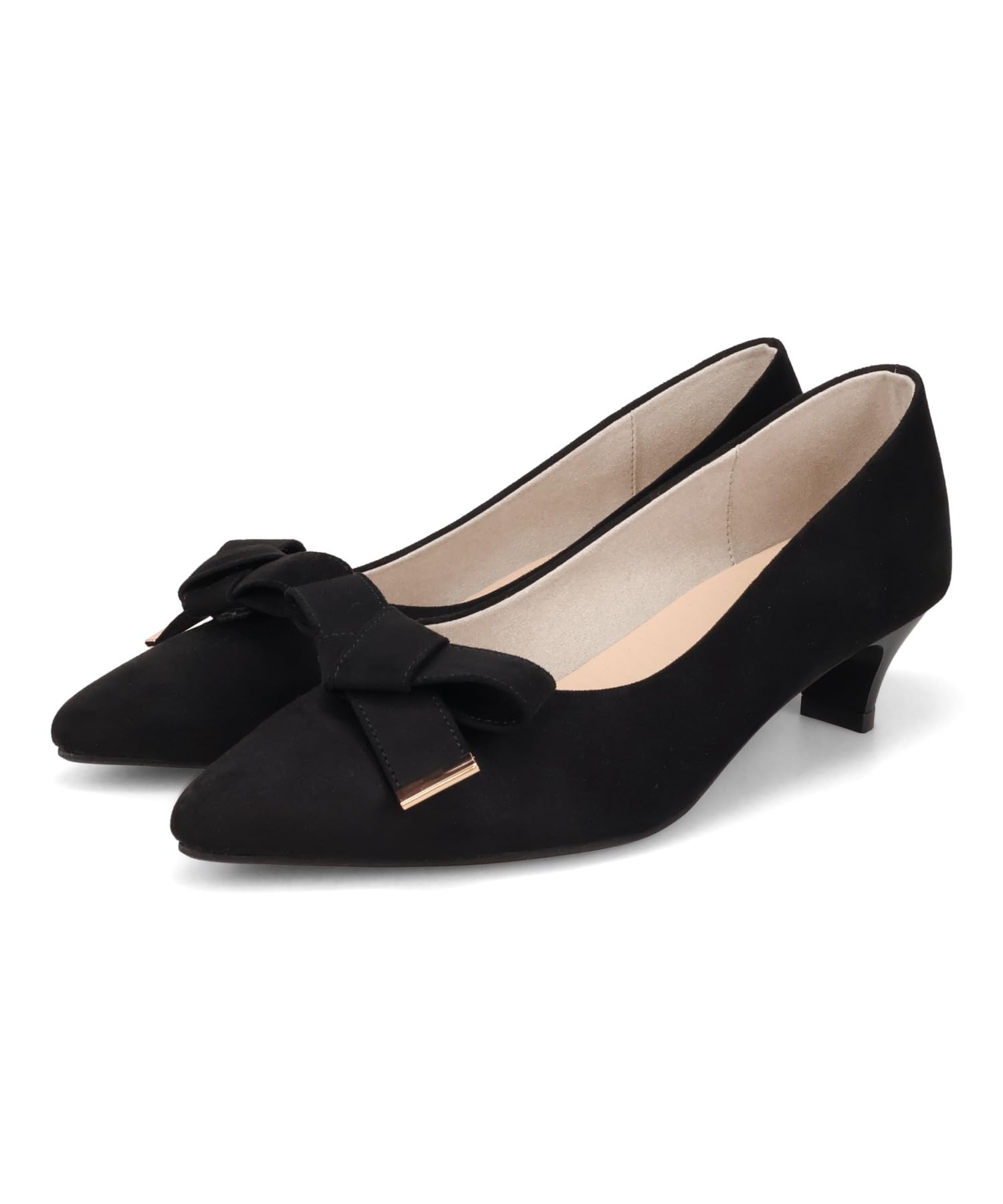 

Pumps with 4cm comfortable for pointed cushioned suitable for commuting and special heel, walking, toe, black, sole, occasions. (62108)