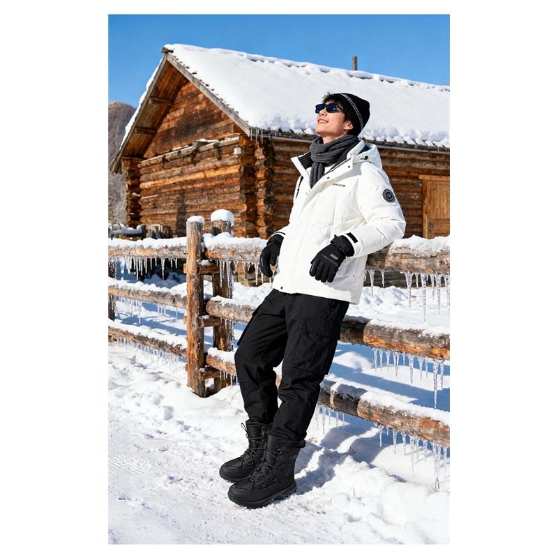 Winter Fashion Snow Boots Women's Thickened Warm Cotton Shoes Waterproof Non Slip Women's Increased Height Winter Boots For Men