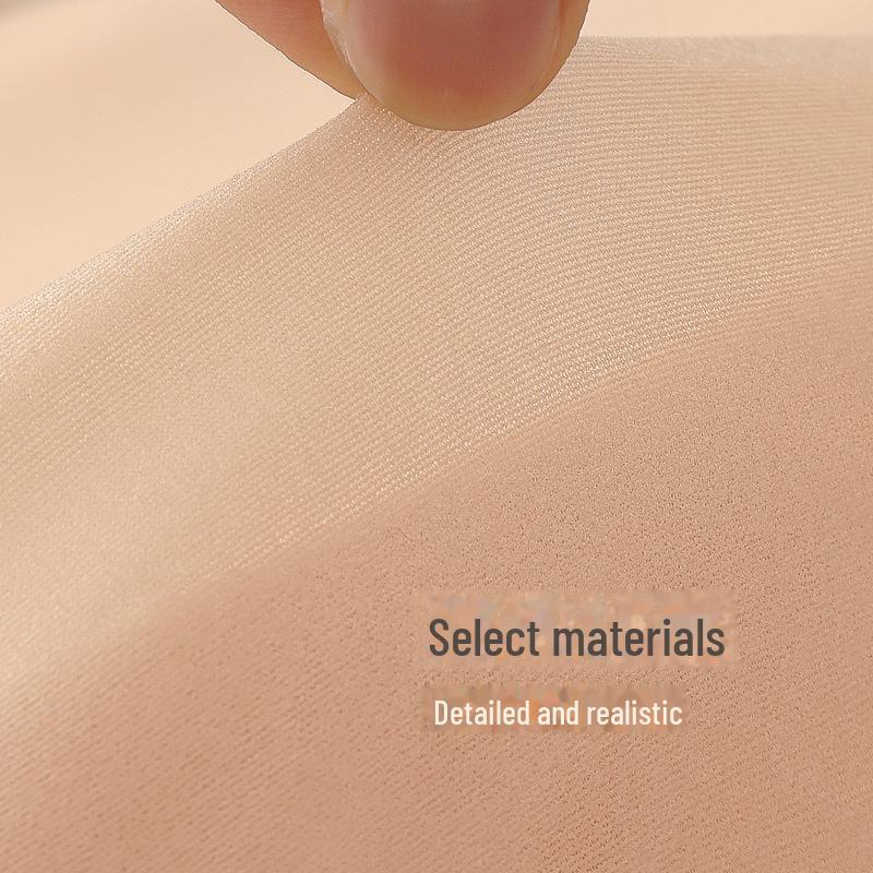 Orange Photosensitive Double Layer Nude Stockings - Spring & Autumn Flesh-Colored Pantyhose for Women