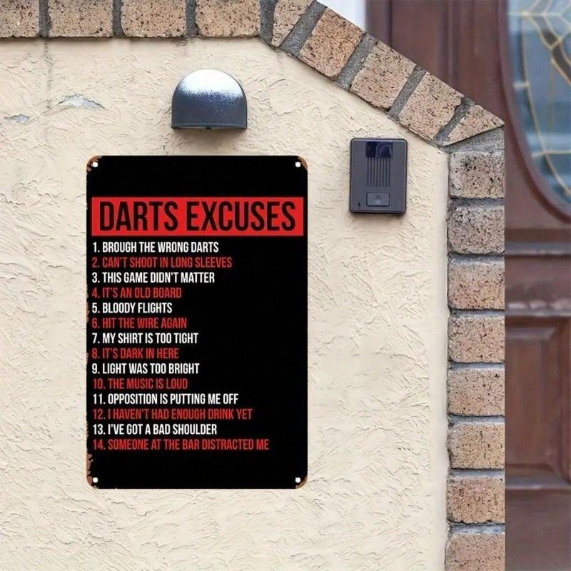 Metal Wall Art 8x12 Inch Retro Vinyl Poster Funny Phrase for Bar Pub Man Cave