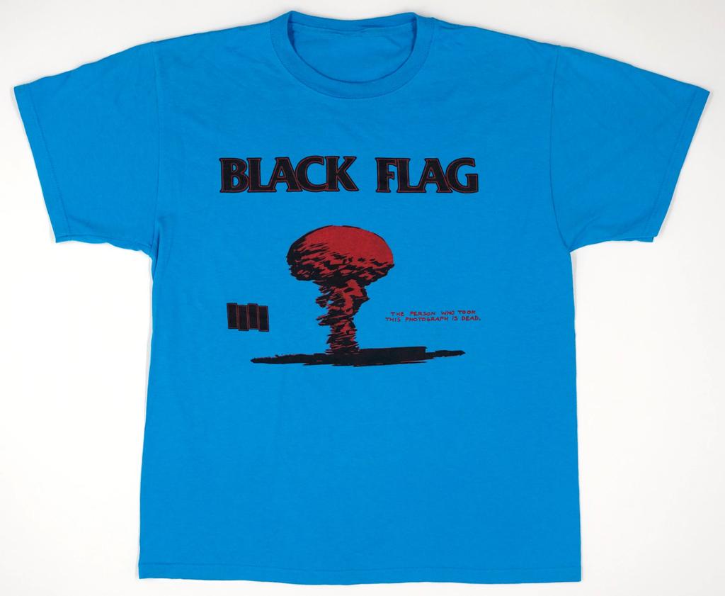 VTG Black Flag Band Gift For Fans Heavy Cotton Blue T Shirt JU688