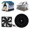 Solar Powered Exhaust Fan 10W 16CM Monocrystalline Silicon Solar Panel Ventilation Exhaust Fan Kit f