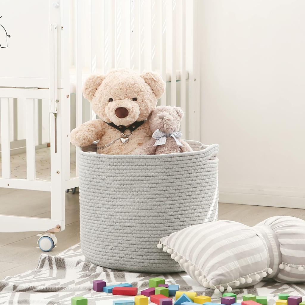 Sea Team Cotton Rope Storage Basket, Clothes Storage Basket, Laundry Basket, Storage Basket, Interior Basket, Storage Basket, Clothes Storage Basket,