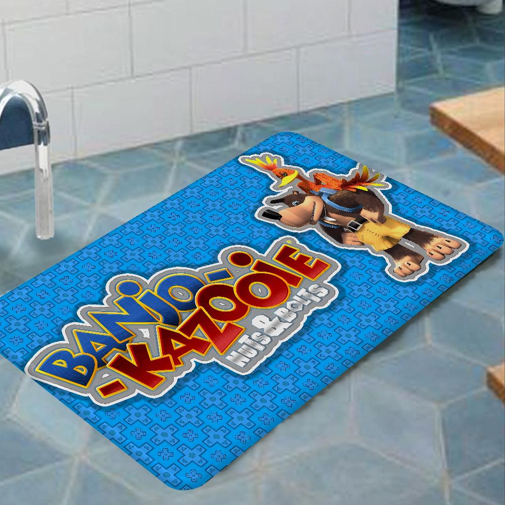 Banjo Kazooie Floor Mat Retro Multiple Choice Living Room Kitchen Rug Non-Slip Modern Home Decor