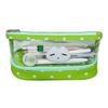 Durable Transparent Pen Bag Star Kitten Pattern Double Layers Pencil Case Vertical Base Stationery Organizer Students