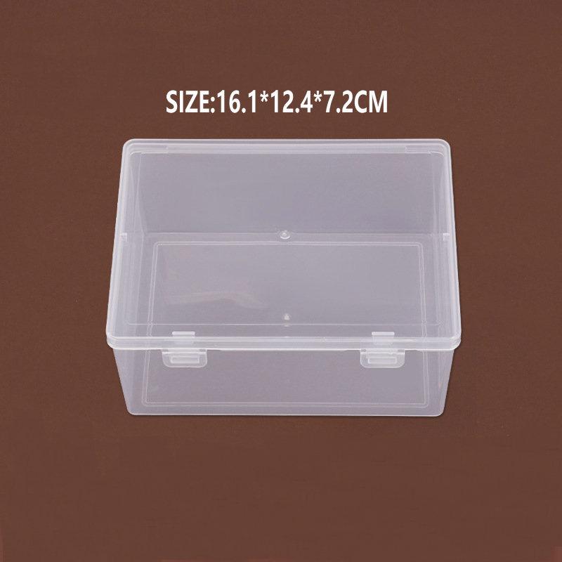 Plastic Storage Containers Box with Lid Big Capacity Clear Rectangle Box for Collecting Small Items, Beads, Crafts Accessories