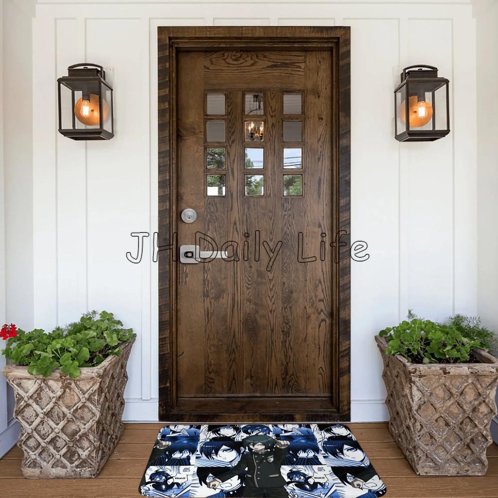 Kokichi Ouma Manga Anime Print Doormat Rug Carpets Home Indoor Decoration Non-slip Floor Mat for Bedroom Bathroom Balcony