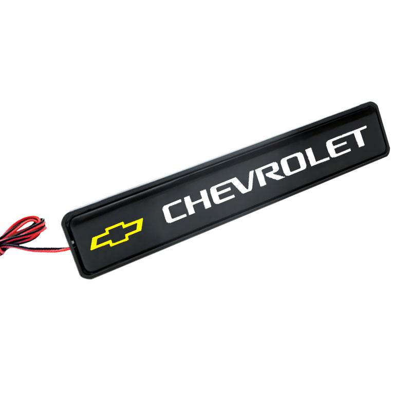 LED-framhuvsgrillemblemdekorativ billampa för Chevrolet Onix Cruze Silverado Impala Equinox Malibu Tahoe Cobalt