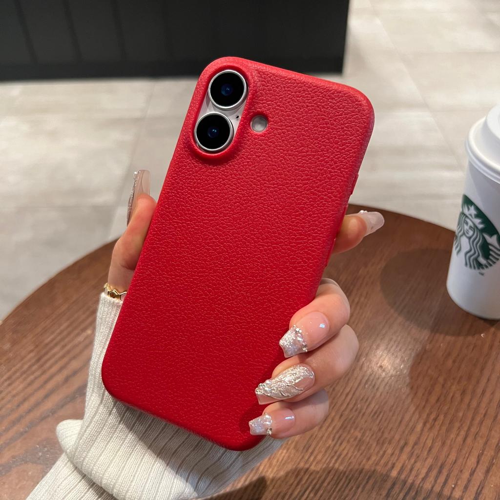 Luxus Matte Leder Handyhülle Für iPhone 16 15 14 Plus 13 12 11 Pro Max XR XS Linsenschutz Stoßfest Silikon Weiche Abdeckung