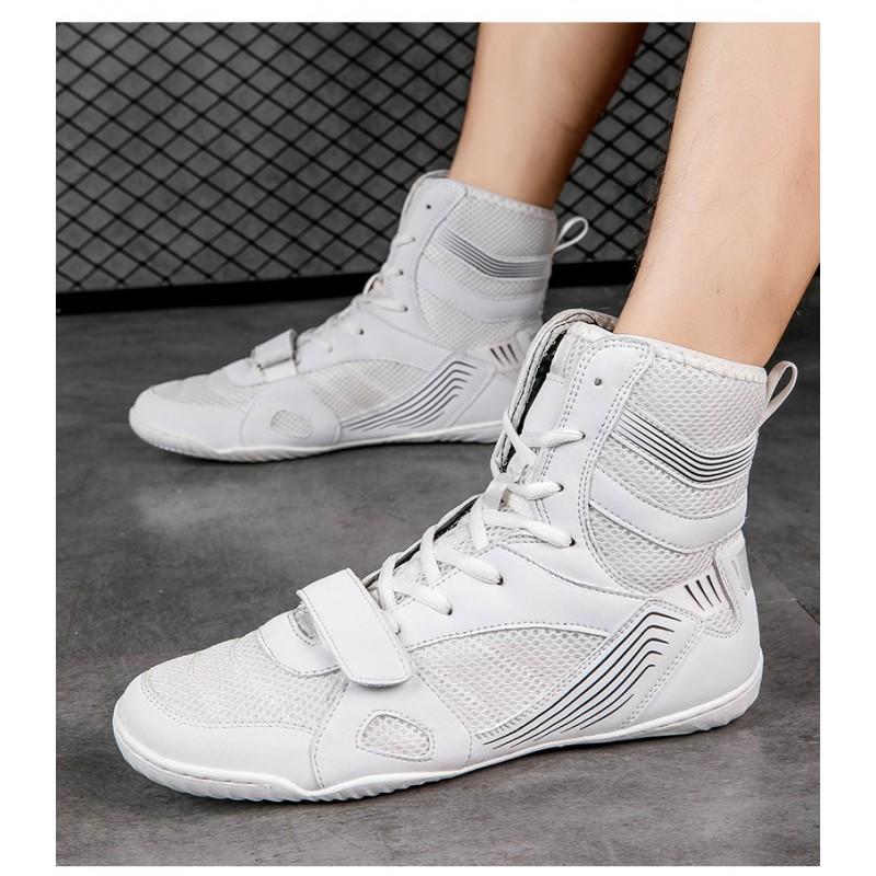 Professional Boxing Shoes Men's Wrestling High Barrel Martial Arts Competitions Fighting Training Fitness Sanda Muay Thai Tuan