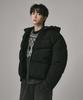 Verdnt Cut-Block Quilted Hooded Padded Jumper [Black]