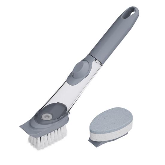 Cleaning Brush with Ergonomic Anti-Slip Handle Strong Bristles Pot Cleaner Efficient Stain Removal Multi-Purpose Kitchen Brush