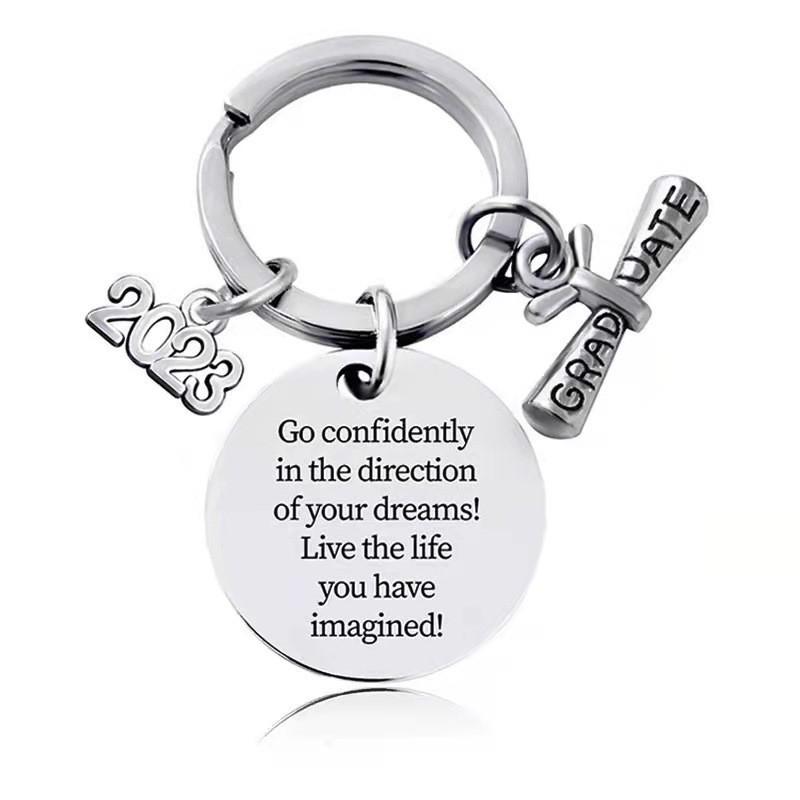 Steel Elegant Stainless Keychain Gift For Graduates Perfect For Celebrations And Parties