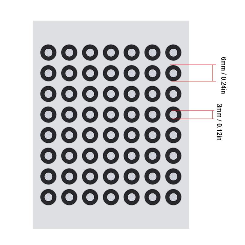 10 Sheet 6mm 3D Scanning Marker Reusable 3D Tracking Dot Reference Point Marker For Optical Surveying