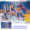 Birthday Theme Party Decoration Banner Pull Flag Cake Flag Balloon- Set