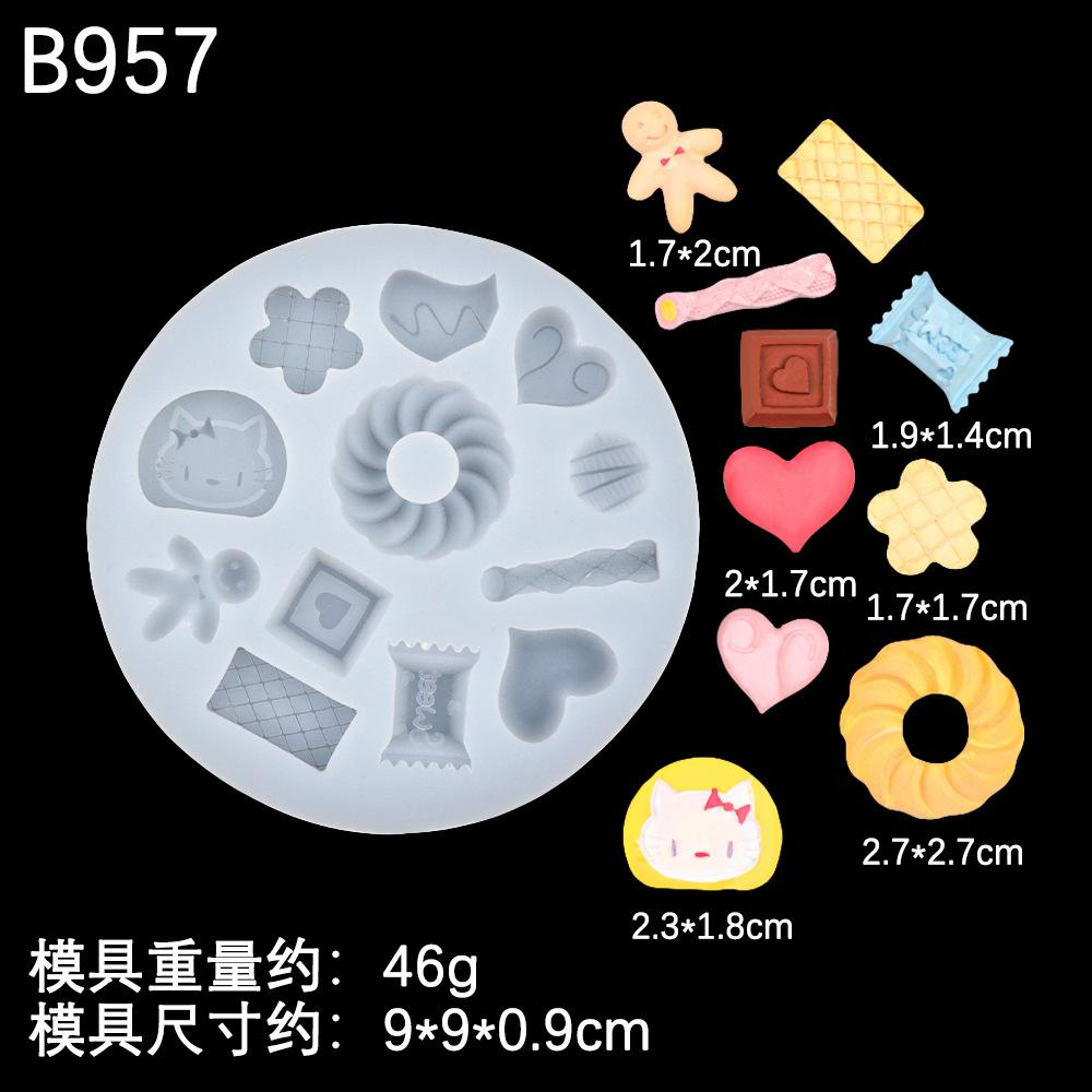 1 Pcs Candy Mold Silicone Chocolate Mold Small Square Candy Molds Silicone Candy Moulds Polymer Clay Molds Biscuit Mould прозрачный