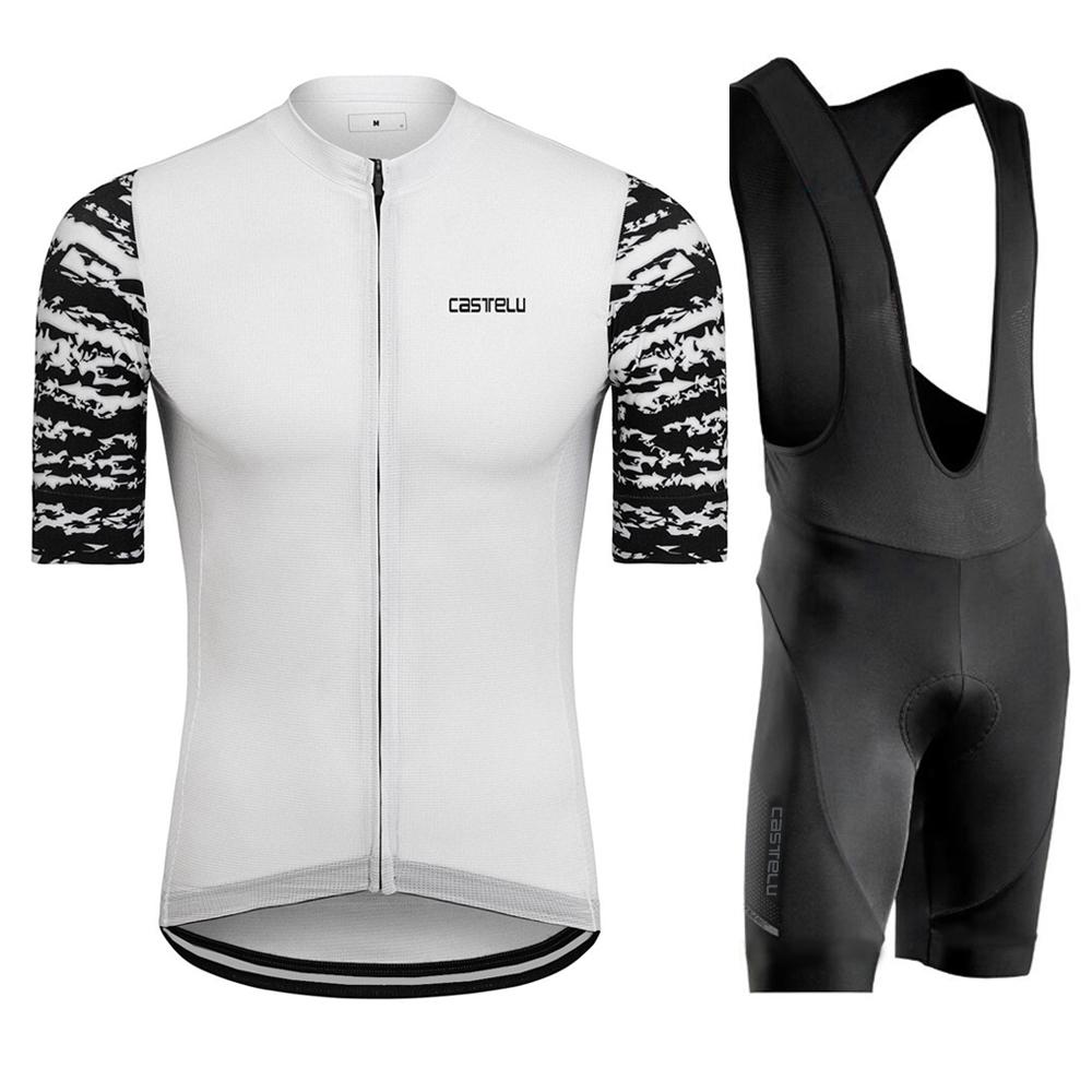 Outdoor Cycling Suit Men's Cycling Clothing Summer Bicycles Jersey Sets Mountain Bike Bib Shorts Motocross Triathlon Maillot Shirts Ciclismo