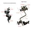 Kick Drum Rack Adapter with Cymbal Stand Extension Arm Clamp