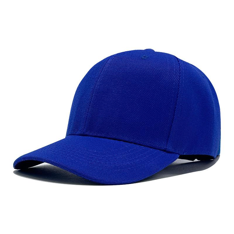 Solid color hardtop baseball cap acrylic hat hot selling versatile cap sun hat printing