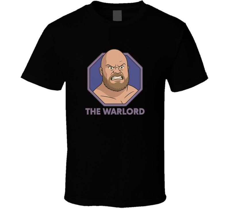 Warlord Retro Wrestling Cartoon Unisex T-Shirt S