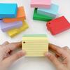 1set Lined Colored Index Cards  –  Ruled Flashcards for Study, Learning, and School Notes – Paper Note Cards