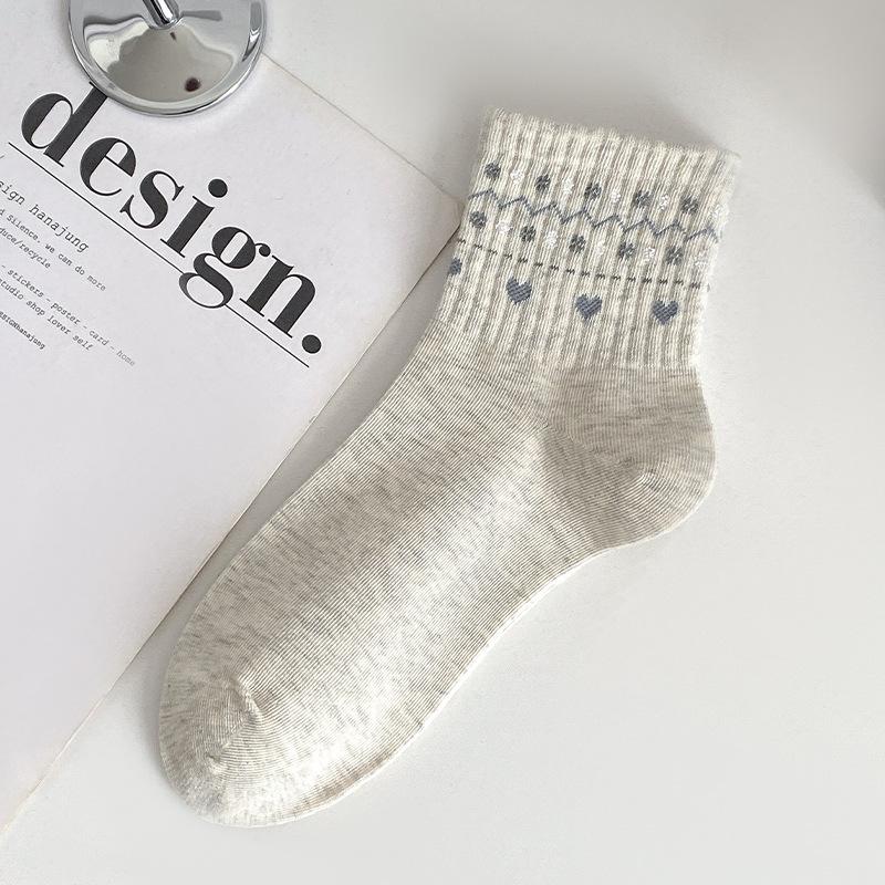 

Короткие носки, Летние тонкие хлопковые носки для девочек, Женские бесшовные носки-лодочки с любовью 1 pair