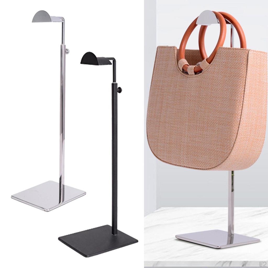 Display Stand Metal Polished Organizer Bag Holder for Windows Tabletop Retail