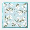 53Cm Twill Silk Scarf Woman Chinese Painting Square Scarves Wraps Bandana Small Hijab Silk Foulards Tie Headband Neckerchief
