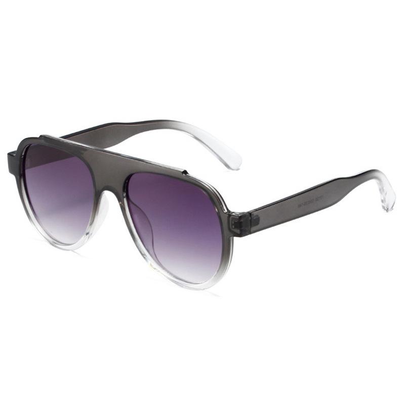European and American large frame metal hinged toad glasses men's and women's new fashionable outdoor riding UV-proof sunglasses